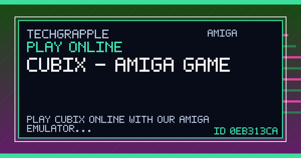 Cubix - Amiga Game | TechGrapple Emulators