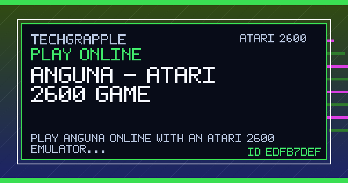 anguna - Atari 2600 Game | TechGrapple Emulators