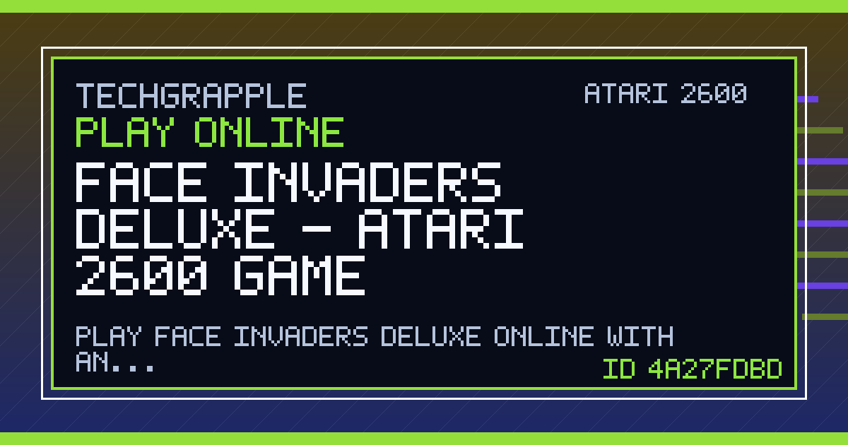 Play Face Invaders Deluxe Online - Atari 2600
