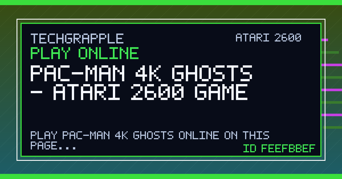 Play Pac-Man 4K Ghosts Online | Atari 2600 Emulator