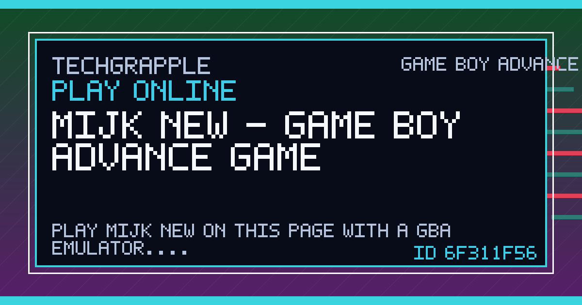 Mijk Mijk New - Game Boy Advance Game | TechGrapple Emulators